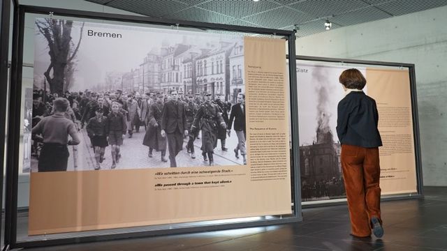 Une exposition consacrée à la Nuit de cristal a été mise sur pieds à Brême pour commémorer les 80 ans de cet événement. [Jörg Carstensen / DPA - afp]