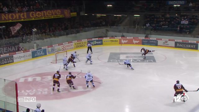 Hockey sur glace: Genève-Servette bat Fribourg-Gottéron 5 à 0. [RTS]