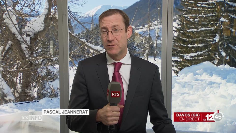 Pascal Jeannerat à Davos: "Le FMI a revu à la baisse les perspectives de croissance pour l'année 2019". [RTS]