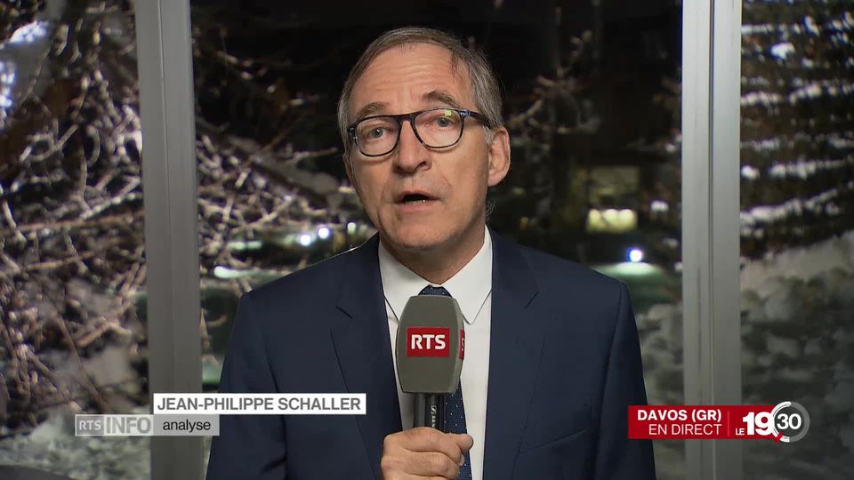 Jean-Philippe Schaller:" Davos est devenu le temple de la bienveillance, les plus sulfureux viennent faire bonne figure" [RTS]