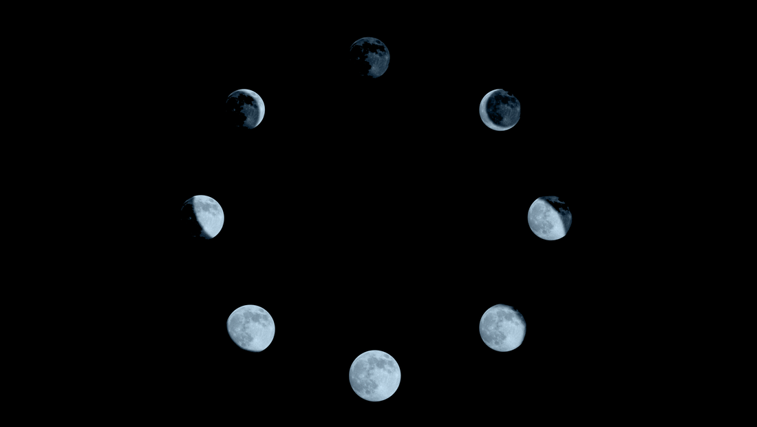 le image de phase de la lune