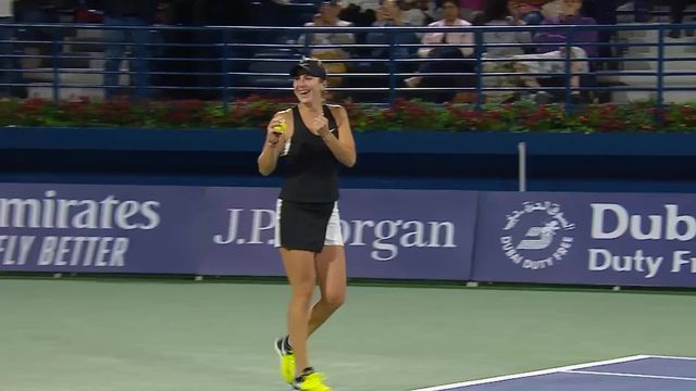 WTA Dubaï, finale, B.Bencic (SUI) bat P.Kvitova (CZE) (6-3, 1-6, 6-2) et remporte son 3ème titre sur le circuit WTA! [RTS]