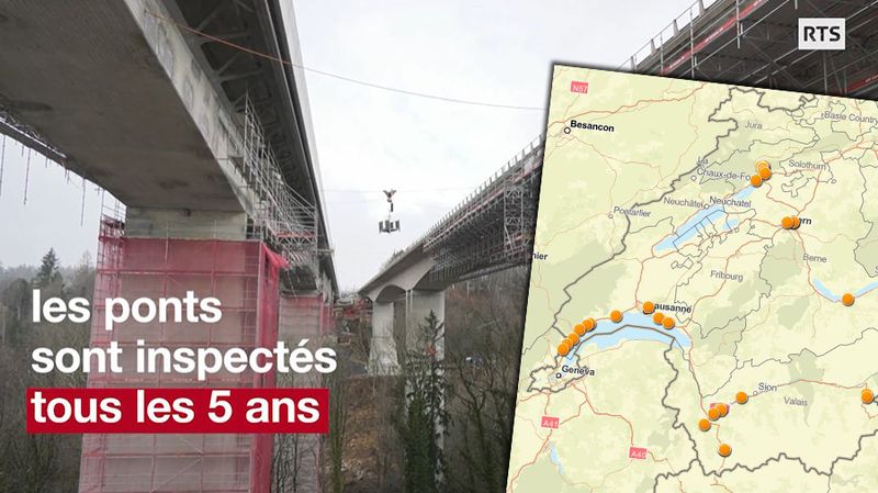 La Carte Des 32 Ponts Et Viaducs Romands En Mauvais état