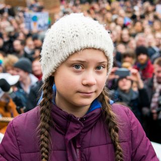 Greta Thunberg, photographiée à Hambourg, début mars 2019. [Daniel Bockwoldt - DPA/Keystone]
