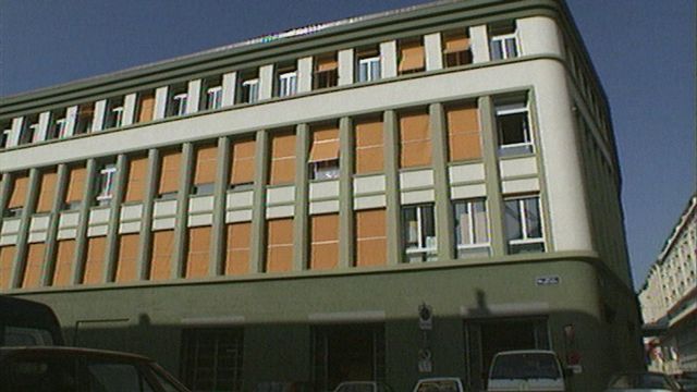 L'immeuble qui abrite les locaux de la FRC à Lausanne en 1992. [RTS]