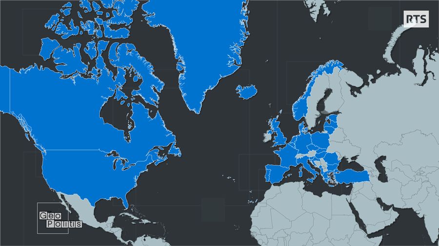 Les pays membres de l'OTAN