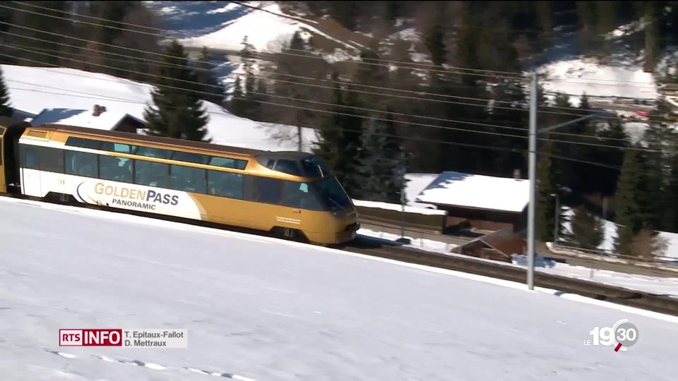 Prouesse technique, le MOB a présenté son invention pour rallier Montreux à Interlaken sans changer de train. [RTS]