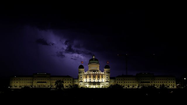 Le Palais fédéral photographié le 27 mai 2018. [Stefan Wermuth - Reuters]