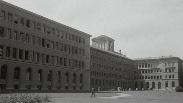 Les bâtiments du BIT en 1969. [RTS]