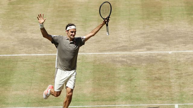 Un 10e titres pour Federer dans son jardin de Halle! [Friso Gentsch - Keystone]