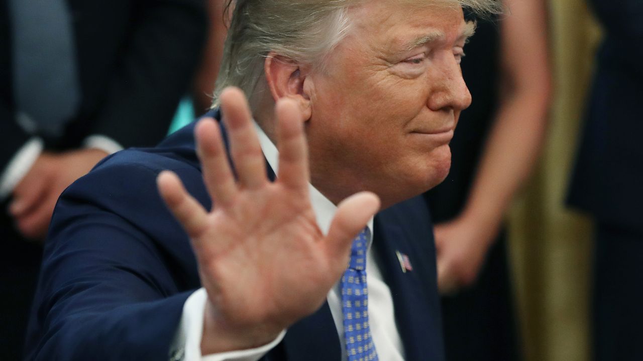 Le président américain Donald Trump le 25 juin 2019 à la Maison Blanche, Washington. [Mark Wilson - Getty Images North America/AFP]