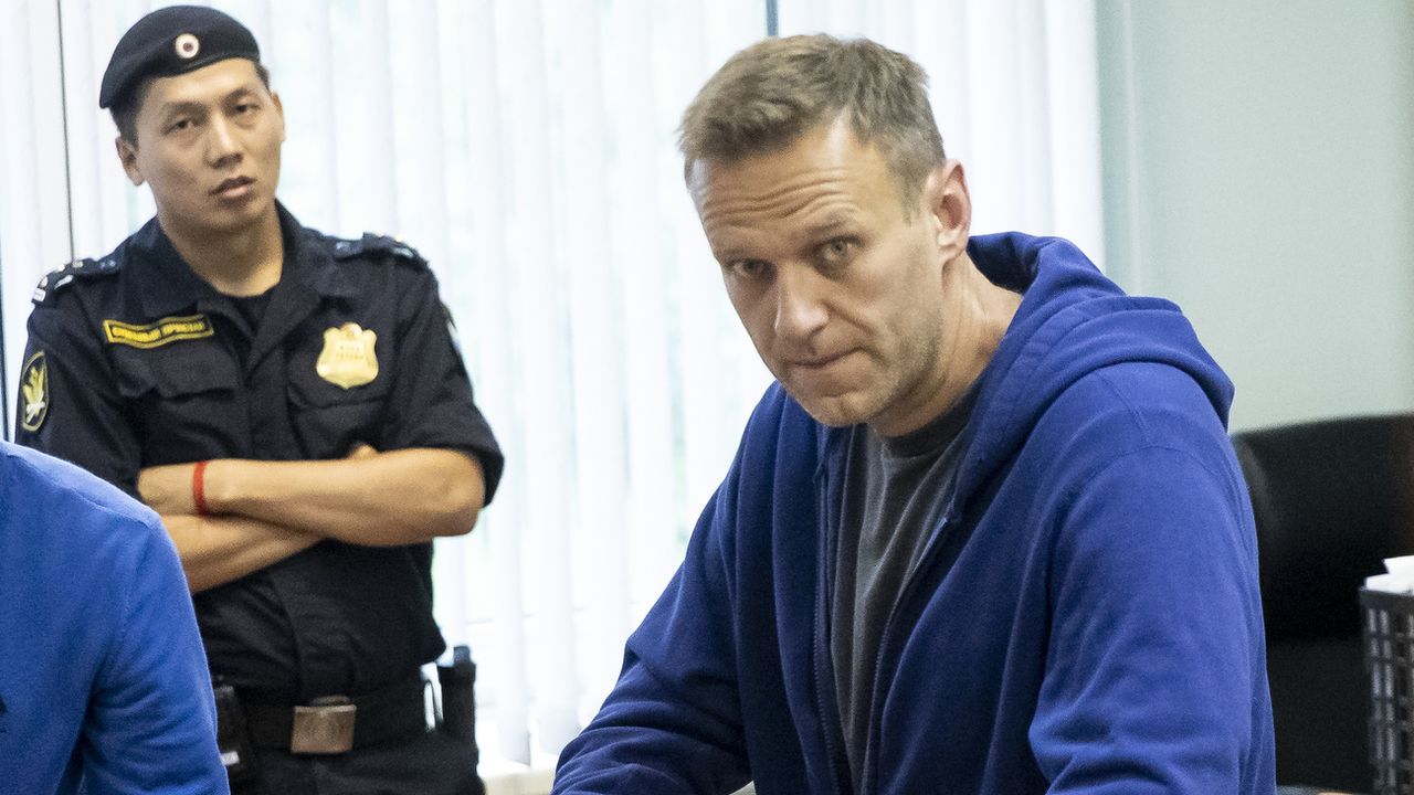 L'opposant Alexeï Navalny purge une peine de 30 jours de prison. [Pavel Golovkin - AP/Keystone]