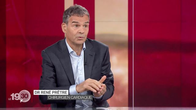 René Prêtre: "J'évalue mes interventions entre 5000 et 6000. 80% sont opérés dans la première année de vie." [RTS]