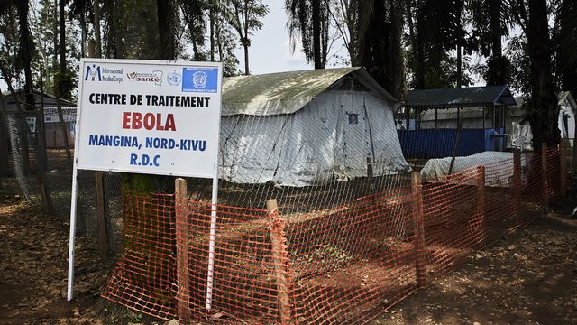 Un centre de traitement d'Ebola au Nord-Kivu. [Hugh Kinsella Cunningham - EPA/Keystone]