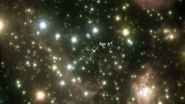 Le trou noir Sagittarius A* se trouve au centre de notre galaxie, la Voie Lactée. [Galactic Center Group - Keck/UCLA]