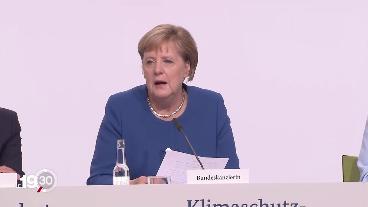 Plan climatique en Allemagne: le gouvernement d'Angela Merkel veut dépenser au moins 100 milliards d'euros d'ici 2030. [RTS]