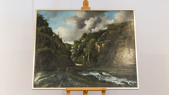 Paysage du Jura de Gustave Courbet. [Jean-Christophe Bott - Keystone]