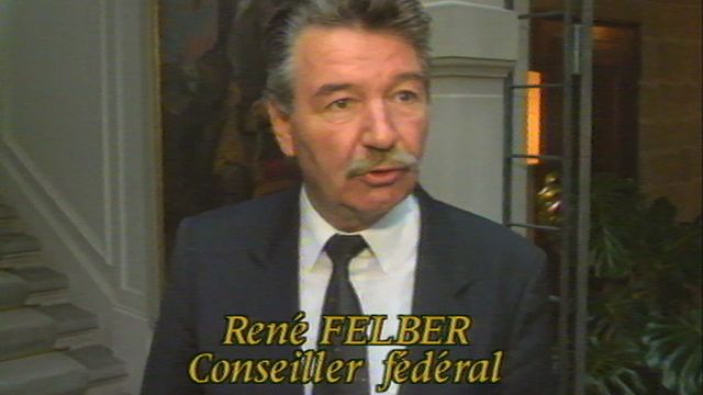 René Felber, conseiller fédéral. [RTS]