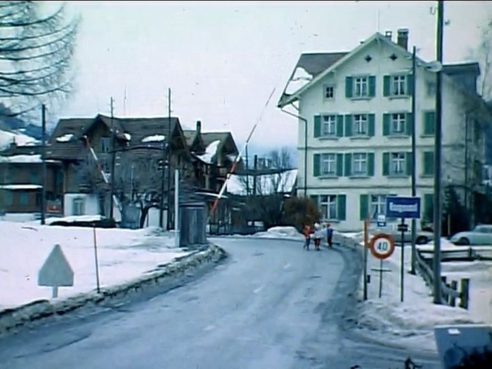 La gare de Rougemont en 1970. [RTS]