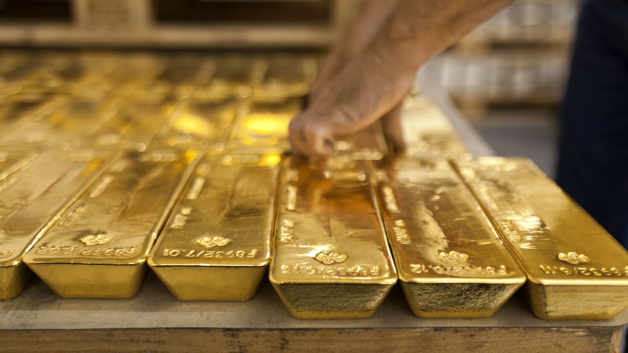 Des lingots d'or dans les coffres de la banque cantonale de Zurich. [Martin Ruetschi - Keystone]