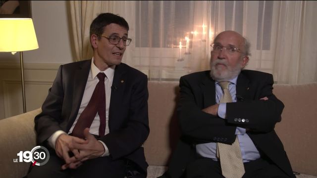 Michel Mayor et Didier Queloz, deux prix Nobel sur une autre planète à Stockholm [RTS]