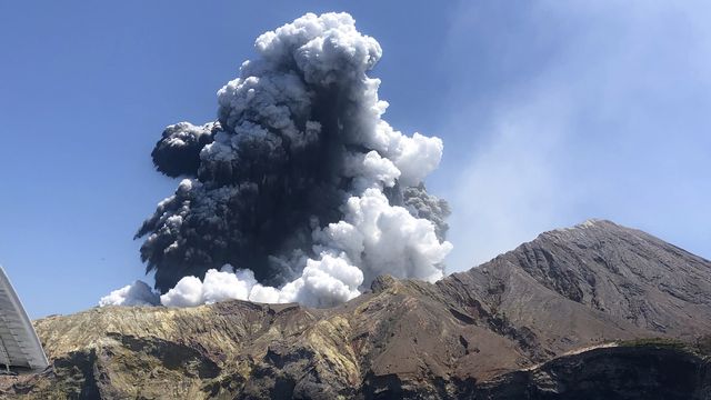 L'éruption du volcan de White Island.   [Lillani Hopkins via AP - Keystone]