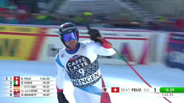Ski, descente messieurs, Wengen: troisième victoire pour Beat Feuz [RTS]