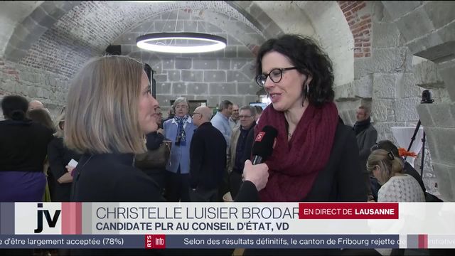 Vaud: le point sur l'élection complémentaire au Conseil d'Etat vaudois Avec Christelle Luisier-Brodard [RTS]
