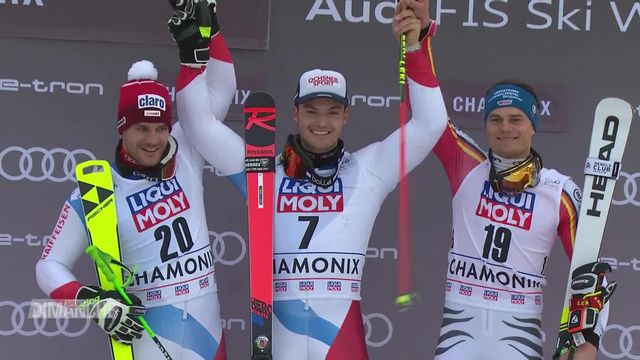 Géant parallèle, Chamonix (FRA): victoire de Loic Meillard, Thomas Tumler à la 2e place [RTS]
