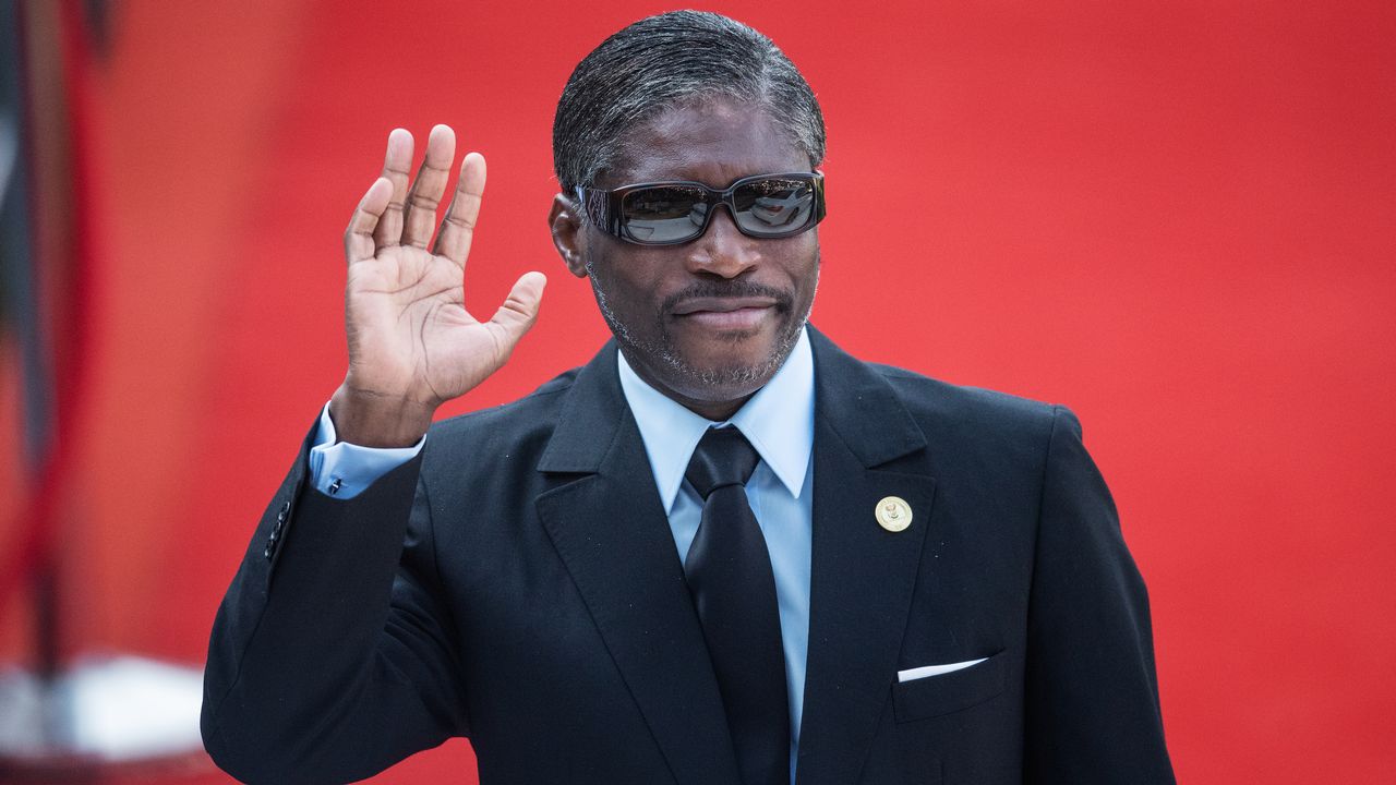 Le vice-président de la Guinée équatoriale, Teodoro Nguema Obiang Mangue, à Pretoria, le 25 mai 2019. [Michele Spatari - afp]