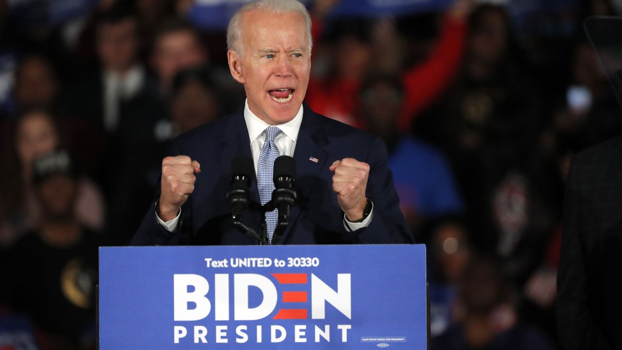 L'ancien vice-président Joe Biden a remporté la primaire démocrate en Caroline du Sud, le 29 février. [Gerald Herbert - AP Photo]