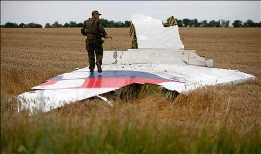 Op 17 juli 2014 werd een pro-Russische separatist neergeschoten in de staart van vlucht MH17. [Maxim Zmeyev - Reuters]