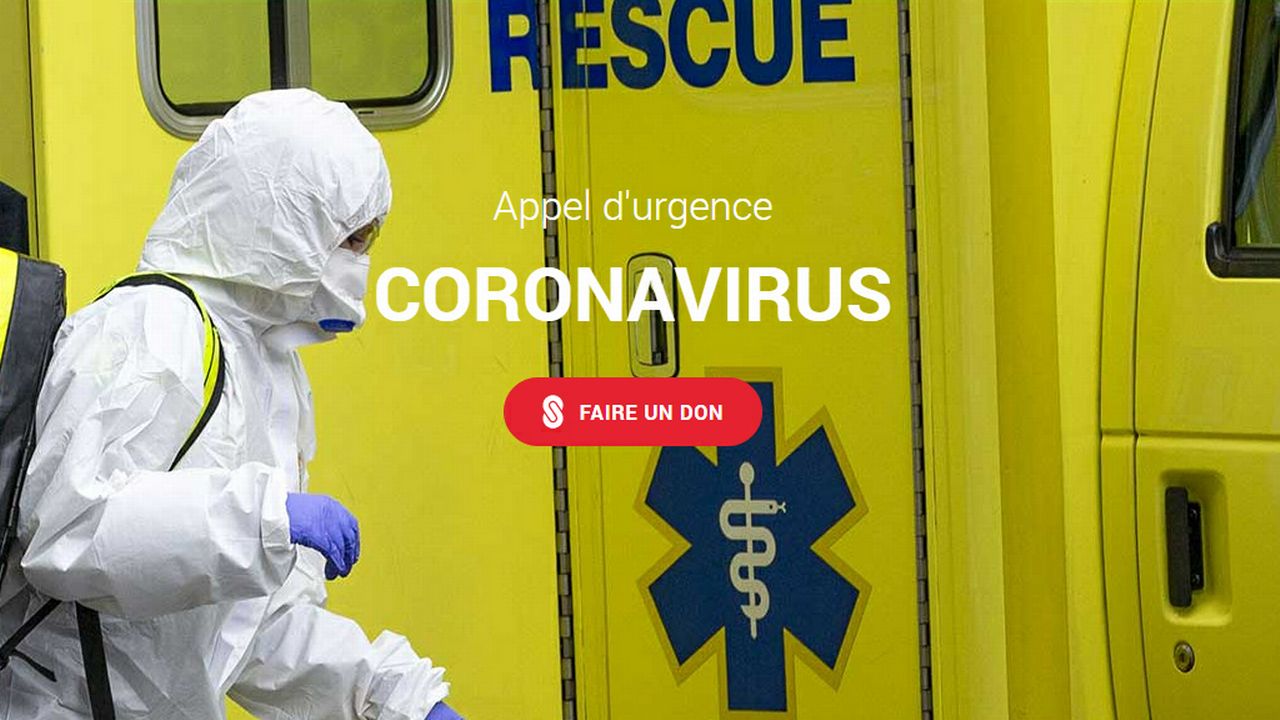 Coronavirus: appel aux dons de la Chaîne du Bonheur. [Salvatore DiNolfi - Keystone]