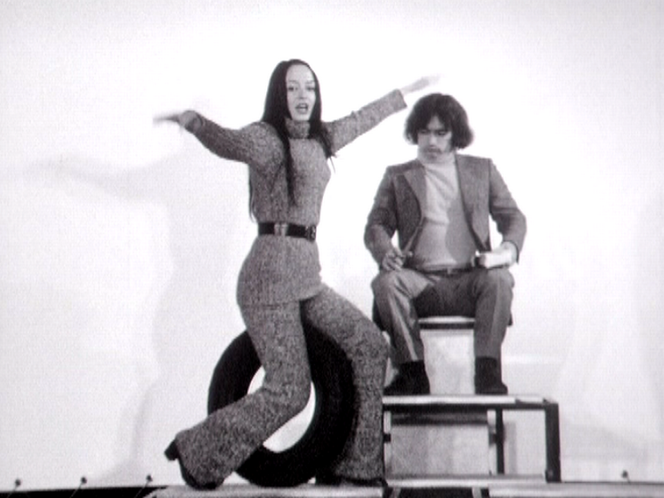 Yvette Théraulaz dans la troupe du TPR, 1970. [RTS]
