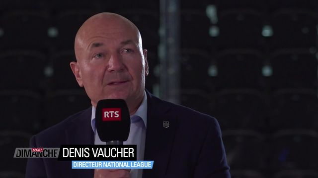 Hockey: Denis Vaucher au micro de la RTS [RTS]