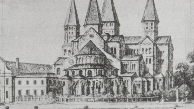 L'abbaye de Cluny, un des grands centres romans de l'Europe monastique. [RTS]