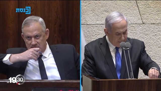Benyamin Netanyahou s'unie à son ancien rival Benny Gantz pour diriger Israël. [RTS]