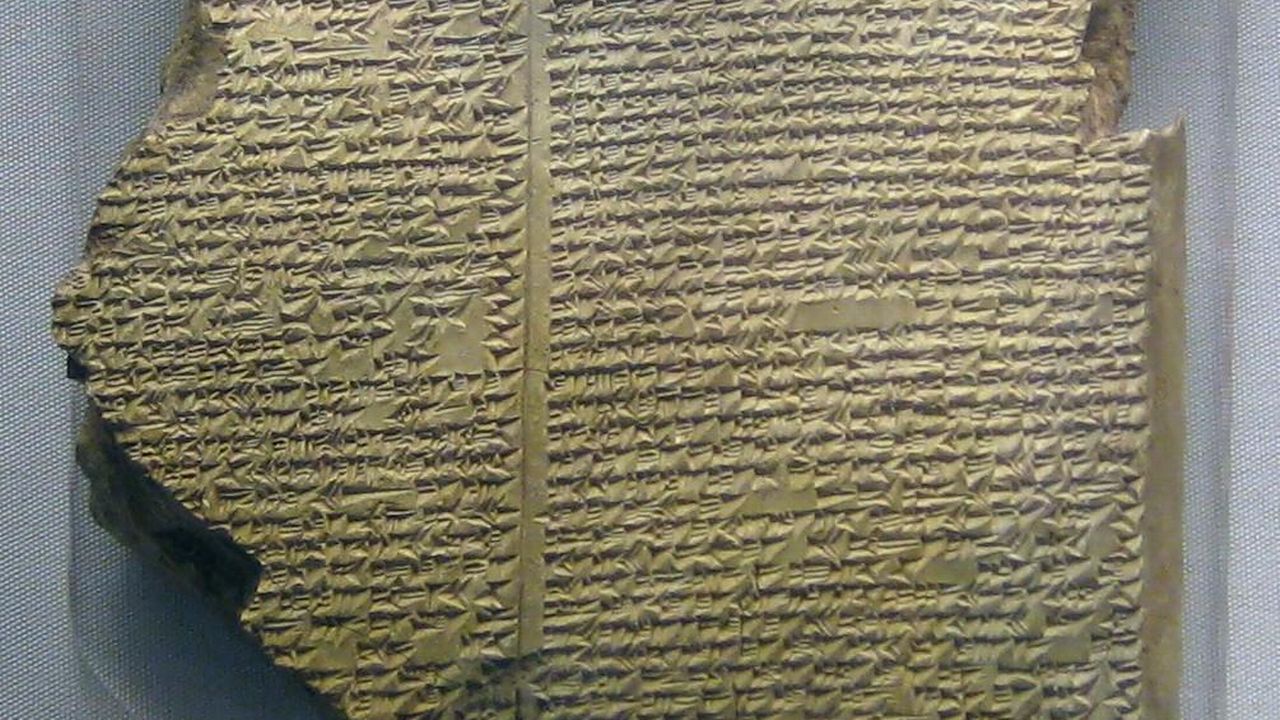 Epopée de Gilgamesh, tablette 11 récit du Déluge. [British Museum -  CC0 1.0 Universal Wikimedia]
