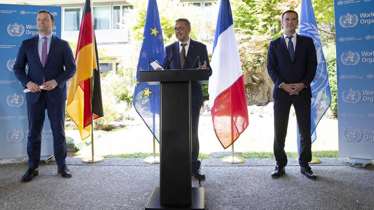 L'Allemagne et la France vont aider financièrement l'OMS. [Salvatore Di Nolfi - Keystone]