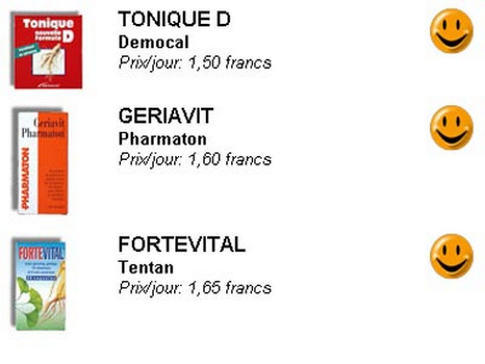 6. Tonique D, GeriaVit & Fortevital