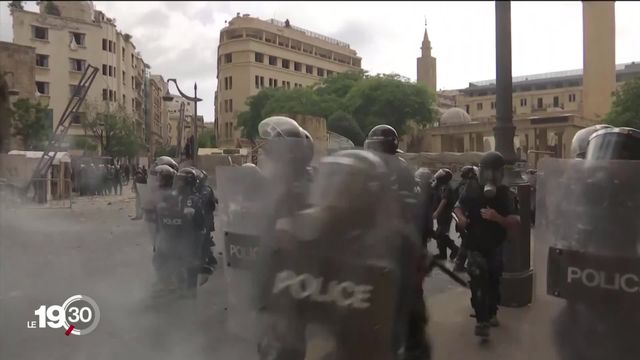 Des manifestation anti-gouvernement à Beyrouth [RTS]