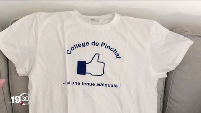 Polémique à Genève après les révélations sur le "T-shirt de la honte" pour tenue jugée inadéquate dans un cycle d'orientation. [RTS]