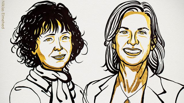La Française Emmanuelle Charpentier et l'Américaine Jennifer A. Doudna reçoivent le Nobel de chimie "pour le développement d'une méthode d'édition du génome". [Niklas Elmehed - Nobel Prize]