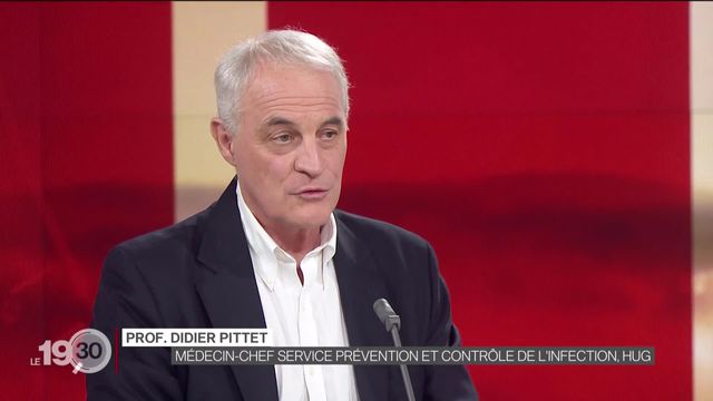 Didier Pittet: "C'est une critique générale. La Suisse a très peu testé, elle est en train de se reprendre mais c'est compliqué." [RTS]