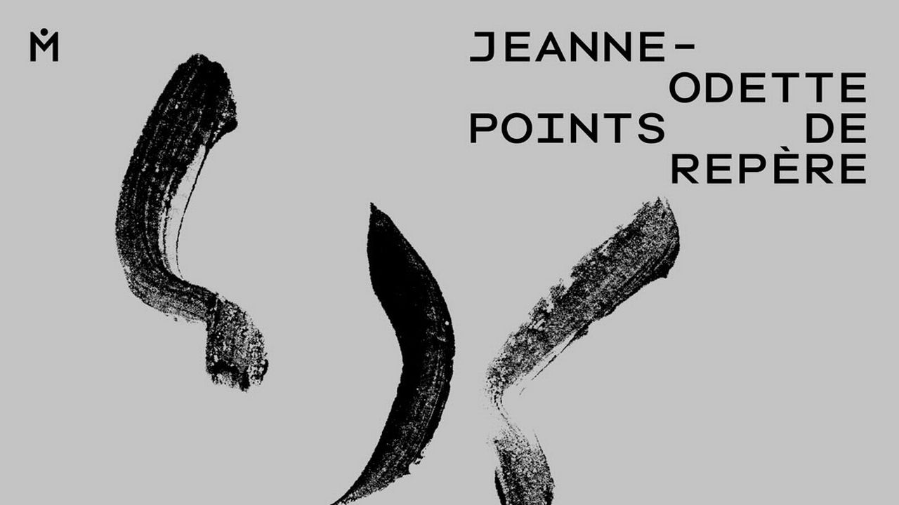 L'affiche de l'exposition "Jeanne-Odette. Points de repère" au Musée des beaux-arts de La Chaux-de-Fonds. [Musée des beaux-arts de La Chaux-de-Fonds]