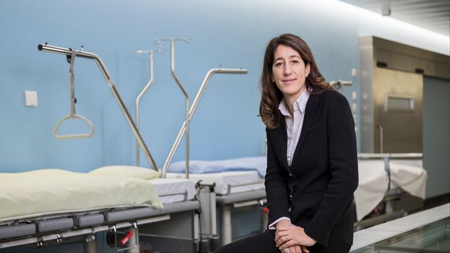 Anne-Geneviève Bütikofer, directrice de l’association H+ Les Hôpitaux de Suisse. [Christian Beutler - Keystone]