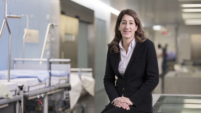 Anne-Geneviève Bütikofer, directrice de la faîtière des hôpitaux suisses H+. [Christian Beutler - Keystone]