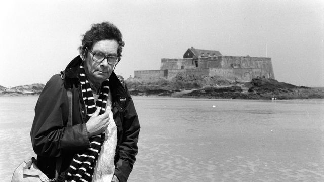 Nicolas Bouvier à Saint-Malo en 1990. [Ulf Andersen - AFP]