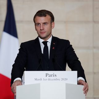 Mardi, Emmanuel Macron s'est exprimé devant la presse.  [BENOIT TESSIER/ AFP - AFP]