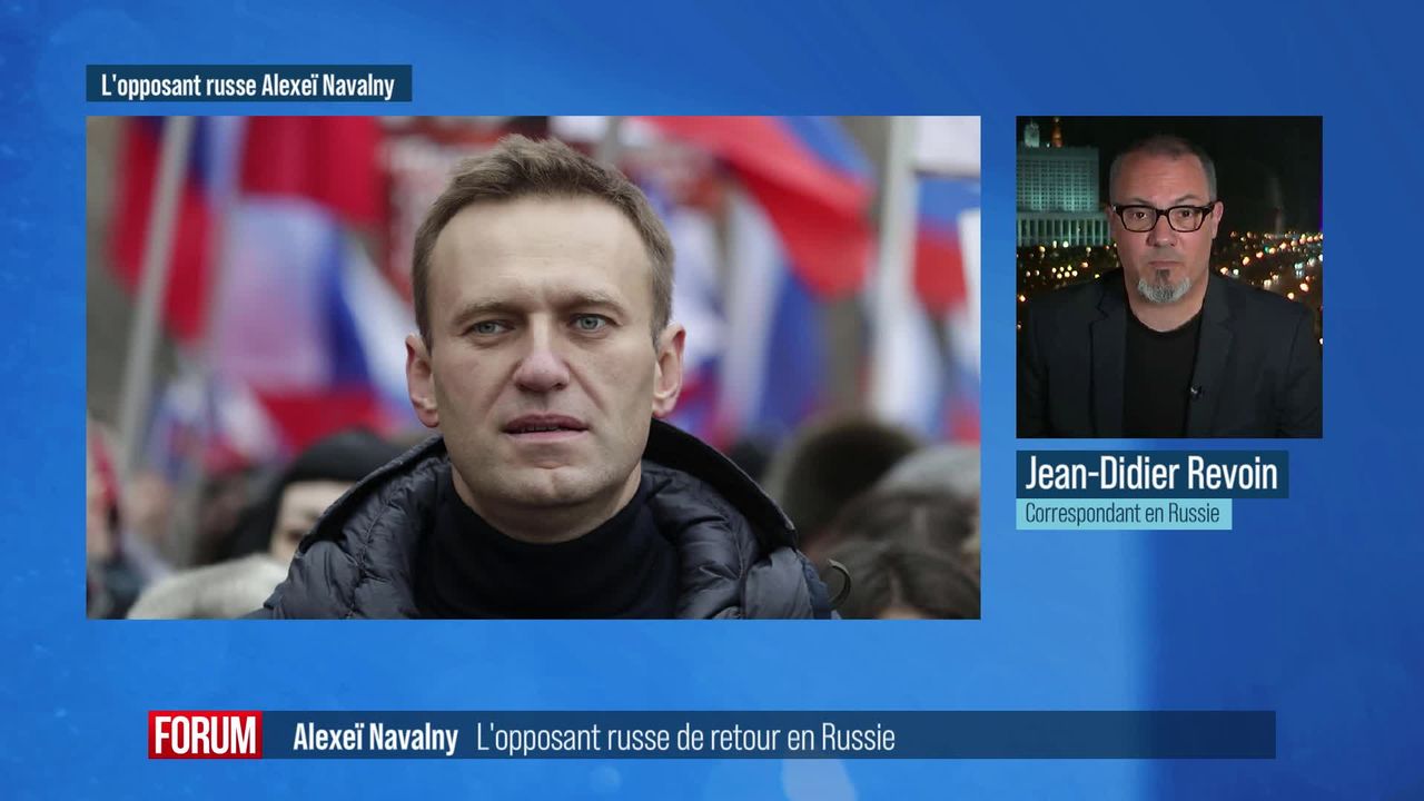 L’opposant Alexeï Navalny est rentré en Russie (vidéo) [RTS]
